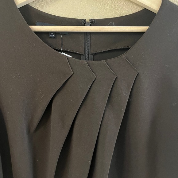 NEW Lafayette 143 New York brown 3/4 sleeve sheath Dress - Picture 3 of 8